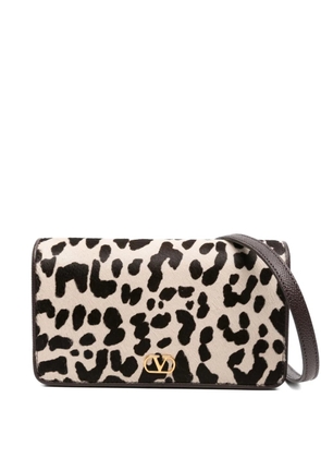 Valentino Garavani mini leather clutch - Brown