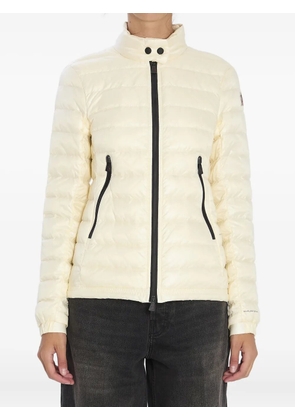 Moncler Grenoble quilted snap-buttoned collar coat - White