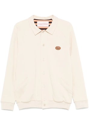 Valentino Garavani piqué bomber jacket - Neutrals