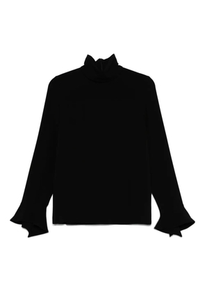 Alberto Biani high-neck blouse - Black