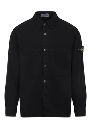 Stone Island buttoned-pocket shirt jacket - Black