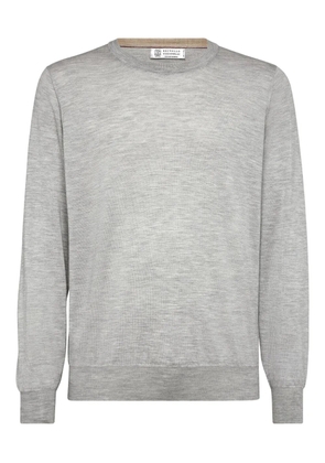 Brunello Cucinelli rib-trimmed relaxed-fit jumper - Grey