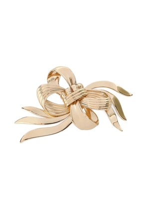 Miu Miu bow-embellishment brooch - Gold