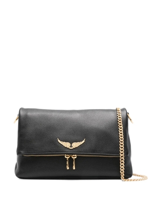 Zadig&Voltaire Rocky grained-leather shoulder bag - Black