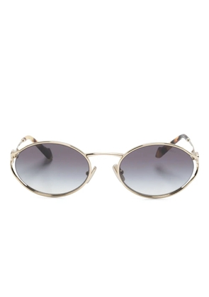 Miu Miu Eyewear oval-frame sunglasses - Gold