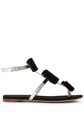 Giambattista Valli bow-detail flat sandals - Black