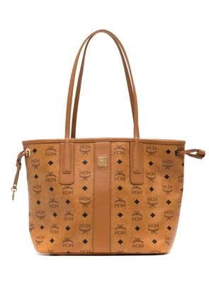 MCM small Liz monogram-pattern tote bag - Brown