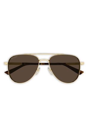 Gucci Eyewear GG1962S double-bridge sunglasses - Gold