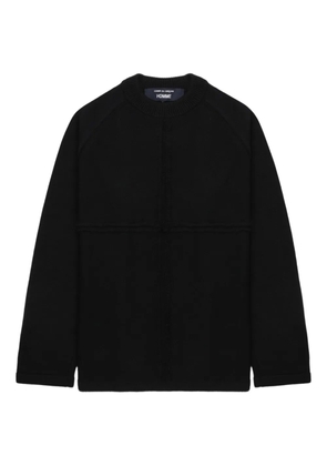 Comme des Garçons Homme cross-stitch detail jumper - Black