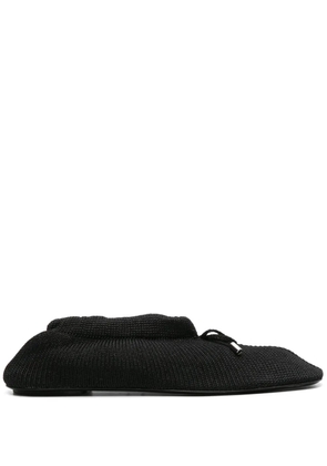 TOTEME The Knitted ballerina shoes - Black
