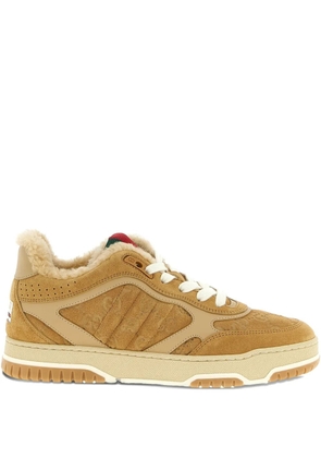 Gucci Re-Web suede leather sneakers - Neutrals