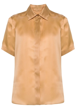 Max Mara short-sleeve silk shirt - Gold