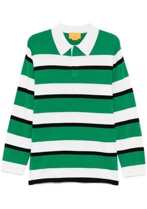 Guest In Residence striped rugby polo shirt - Green