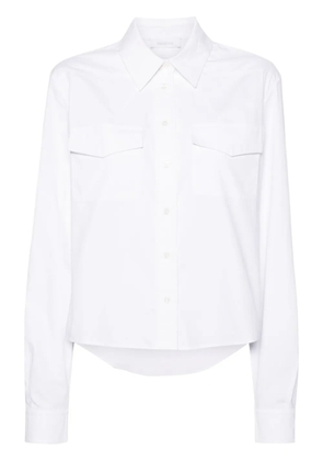 Rabanne long-sleeve cotton shirt - White