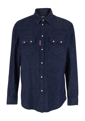 DSQUARED2 patch-pocket denim shirt - Blue
