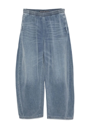 Alexander Wang logo-embossed trousers - Blue