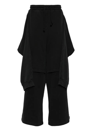 ALAINPAUL layered cotton track pants - Grey