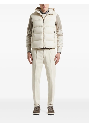 Peserico hooded quilted gilet - Neutrals