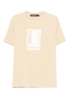 Karl Lagerfeld logo-print T-shirt - Neutrals