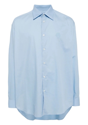 Bally classic collar curved hem shirt - Blue