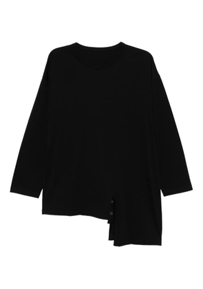 Yohji Yamamoto cotton 2-way T-shirt - Black
