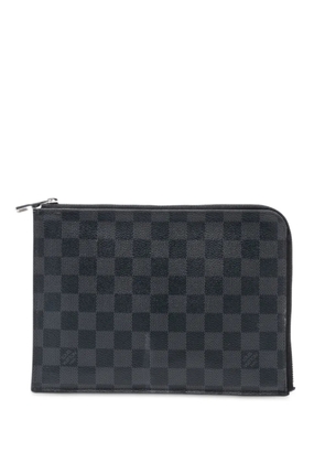 Louis Vuitton Pre-Owned 2017 Damier Graphite Pochette Jour PM clutch bag - Black