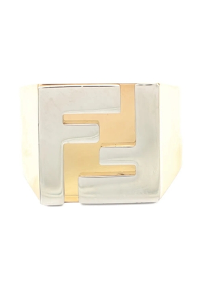 Fendi Pre-Owned 2010s FF signet ring - Gold