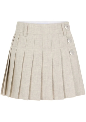 Rabanne pleated mini skirt - Neutrals