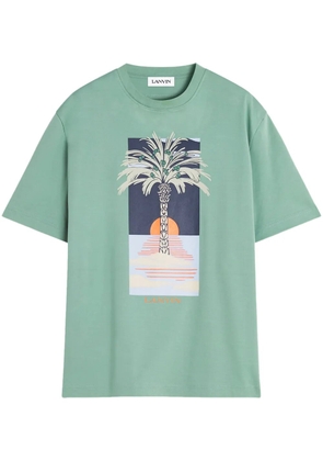 Lanvin graphic-print T-shirt - Green