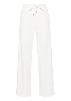 P.A.R.O.S.H. logo-embroidered straight trousers - White