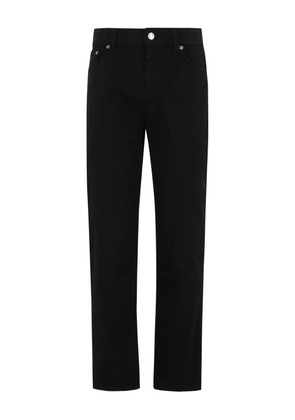 Department 5 straight logo-patch trousers - Black