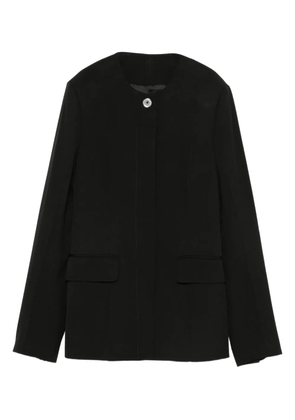 TOTEME round-neck flap-pocket jacket - Black
