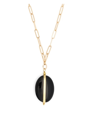 ISABEL MARANT stone-embellished pendant necklace - Black