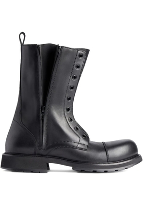 Balenciaga Truck zip leather boots - Black