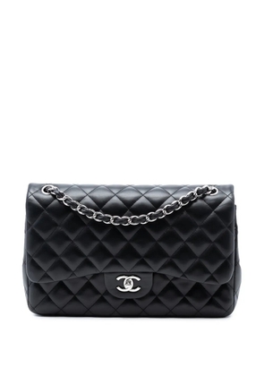 CHANEL Pre-Owned 2010-2011 Jumbo Classic Lambskin Double Flap shoulder bag - Black