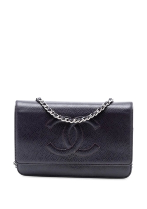CHANEL Pre-Owned 2012-2013 CC Caviar Wallet On Chain crossbody bag - Purple