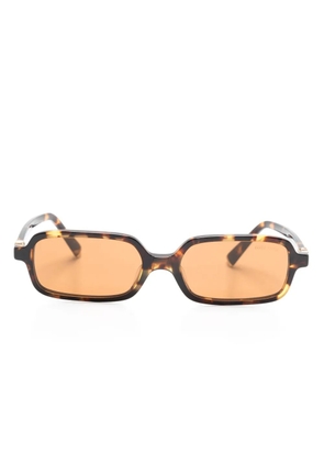 Miu Miu Eyewear tortoiseshell rectangle-frame sunglasses - Brown