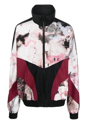 Balmain pastel print panelled jacket - Black