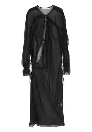 Christopher Esber Bias Concave midi dress - Black