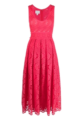 Giambattista Valli open-knit midi dress - Pink