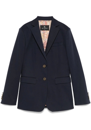 ETRO gabardine blazer - Blue