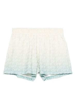 Off-White logo-pattern shorts - Neutrals