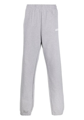 Jacquemus logo-print organic cotton track pants - Grey