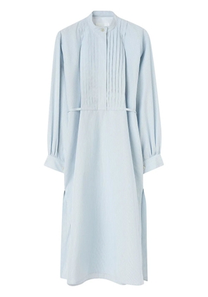 Jil Sander long-sleeve cotton midi dress - White