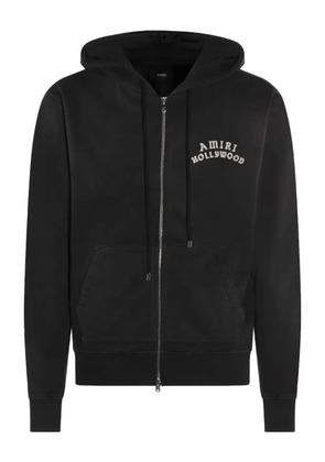 AMIRI Hollywood-embellished zip-up hoodie - 001 FADED BLACK