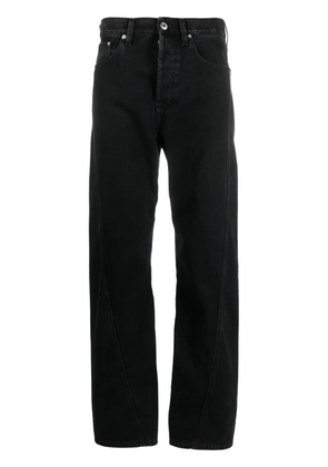 Lanvin Twisted straight-leg jeans - Black