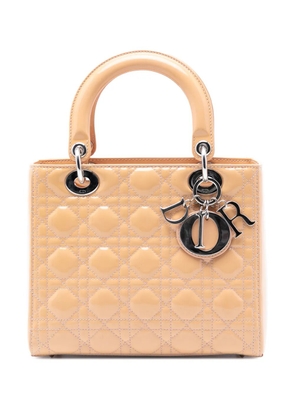 Christian Dior Pre-Owned 2013 Medium Patent Cannage Lady Dior satchel - Brown