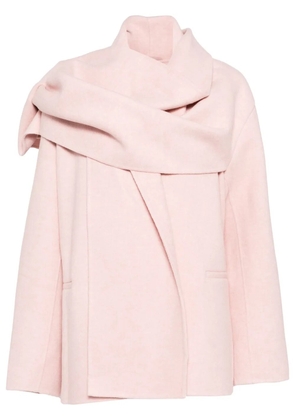 JNBY scarf-collar coat - Pink