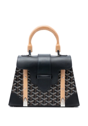 Goyard Pre-Owned 2021 Goyardine Saigon Structured PM satchel - Black