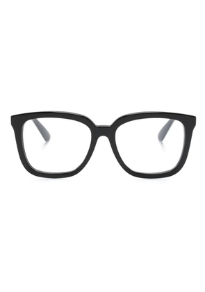 Gucci Eyewear logo-plaque square-frame glasses - Black